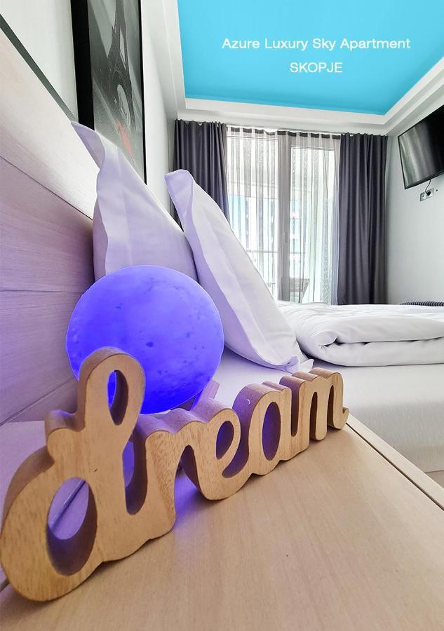 Azure Luxury Sky Apartment Скопье Экстерьер фото