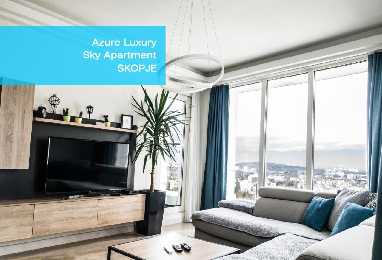 Azure Luxury Sky Apartment Скопье Экстерьер фото