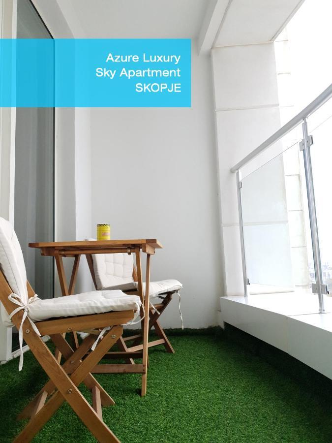 Azure Luxury Sky Apartment Скопье Экстерьер фото