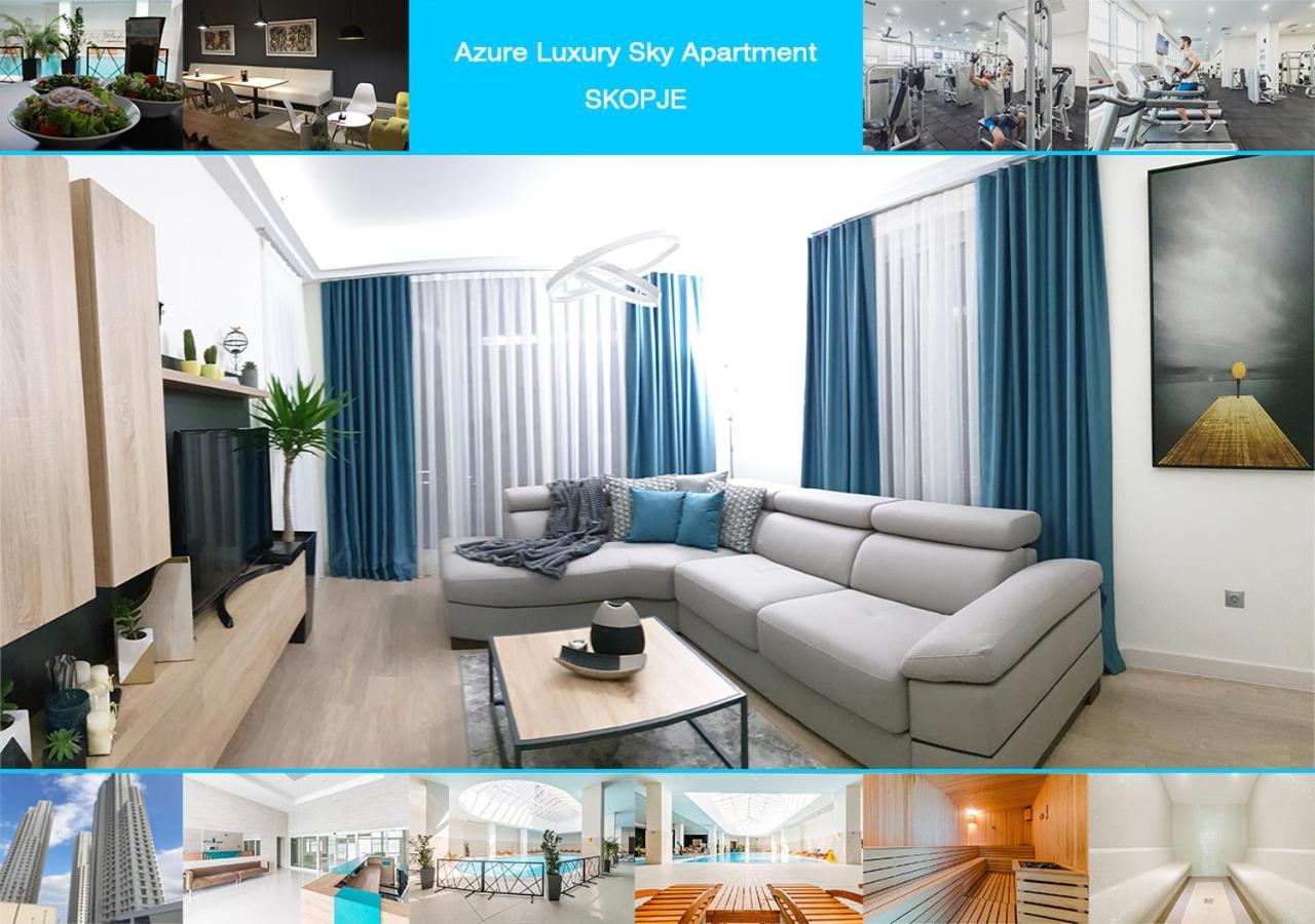 Azure Luxury Sky Apartment Скопье Экстерьер фото